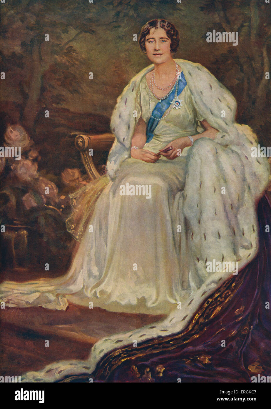 Queen Elizabeth in 1936 (1900-2002), Gemahl von George VI (1895 – 1952), benannte später Königin-Mutter. Stockfoto