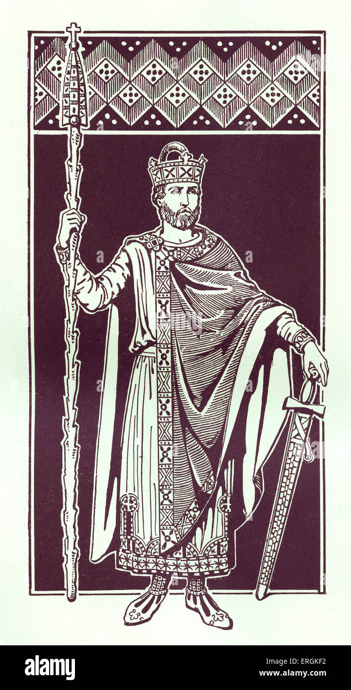 Kaiser Heinrich II / Saint Henry. König von Deutschland von 1002, König von Italien aus 1004 und Kaiser des Heiligen Römischen Reiches von 1014.  (973- Stockfoto