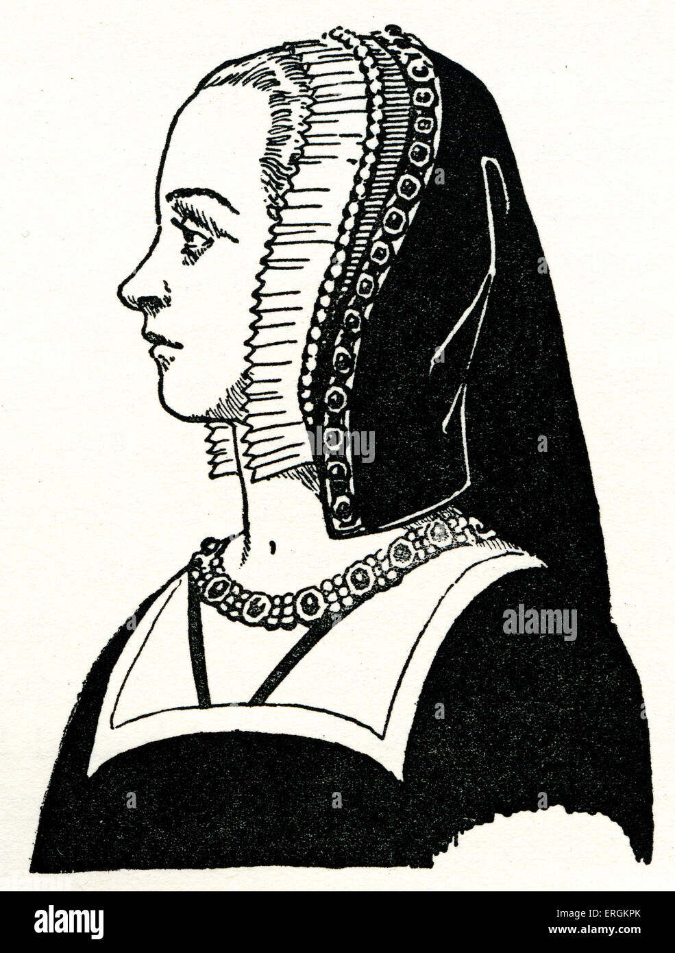 Anne von Bretagne (1477-1514). Herzogin der Bretagne und zweimal Queen Consort von Frankreich.  Verheiratet mit König Karl VIII. (1470- Stockfoto