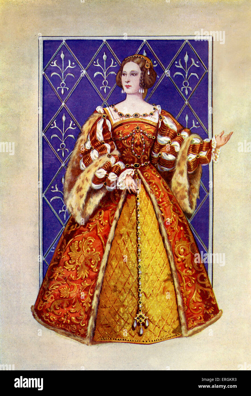 Eleanor von Österreich (1498-1558) in c. 1518 von 20 Jahren. Tochter von Johanna von Kastilien (1479-1555) und Philipp i. von Kastilien (1478 - Stockfoto