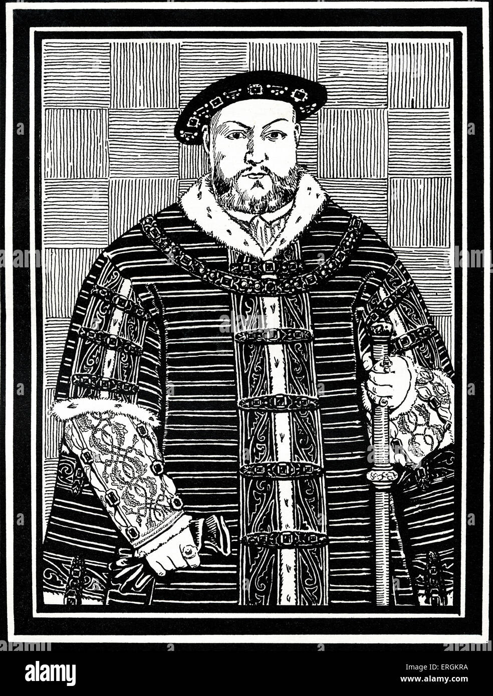 König Henry VIII (14911547) im Jahre 1544. König von England von 1509