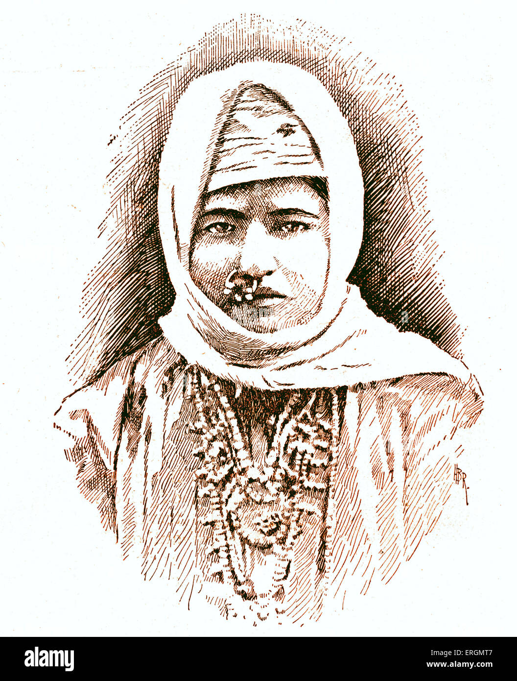 Usbekischer Jüdin aus Buchara.  Bokhara, Bokharian, Kokand. Stockfoto