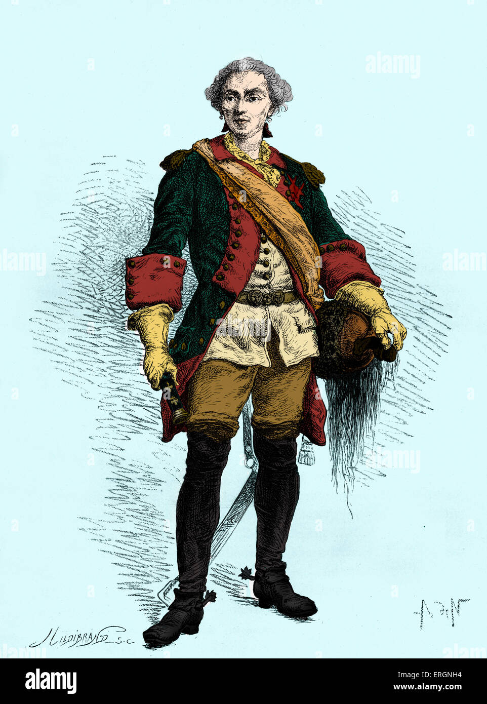 Maurice de Saxe, Graf von Sachsen. Ein unehelicher Sohn des polnischen