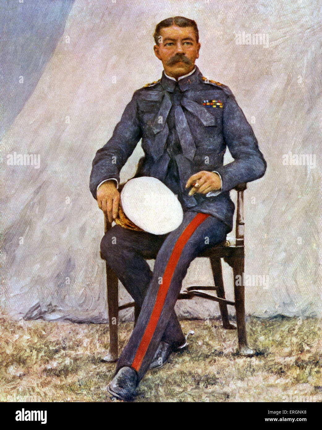 Horatio Herbert Kitchener, 1. Earl Kitchener, britischer Feldmarschall, kaiserlicher Administrator und Staatssekretär für Krieg an Stockfoto