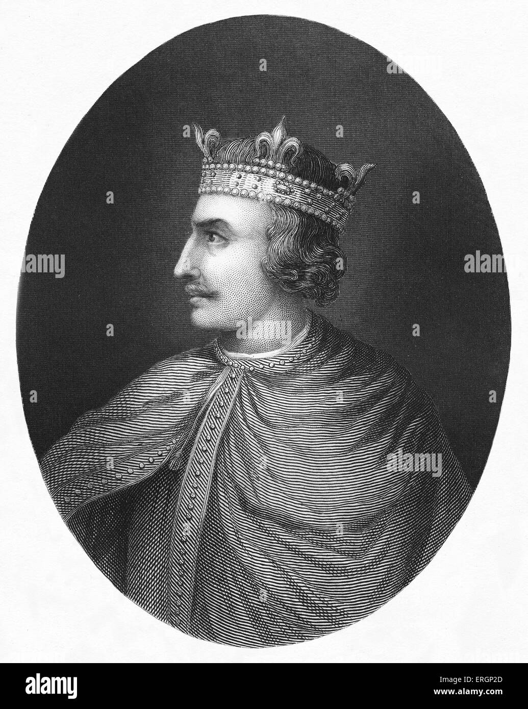 Heinrich i., König von England von 1100 bis 1135, Porträt. 1068 – 1 Dezember 1135. Stockfoto