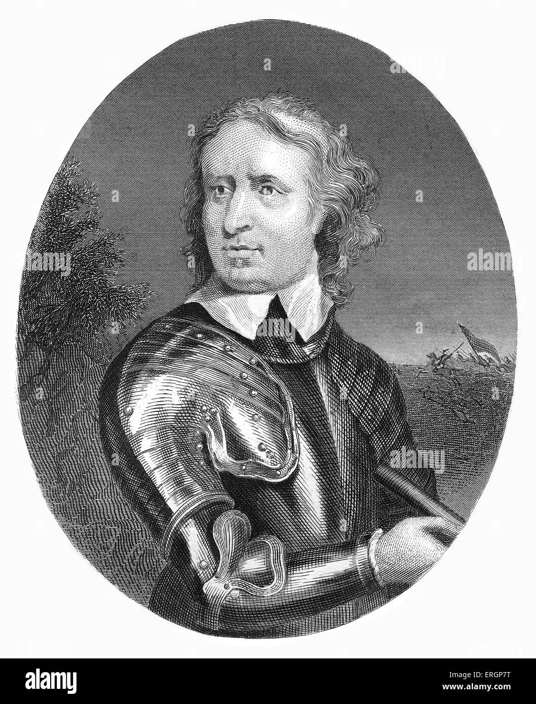 Oliver Cromwell - "Beschützer des Commonwealth", Porträt.  Militärischer und politischer Führer, 25 April 1599 – 3 Englisch Stockfoto