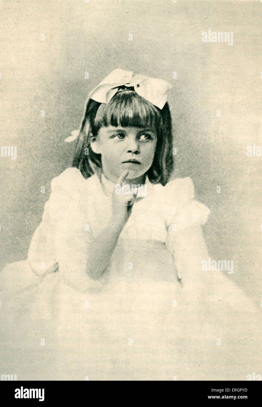 Eleanor als Kind im Jahr 1888. US-amerikanischer Politiker, ehemalige First Lady der Vereinigten Staaten, 11. Oktober 1884 – 7 Stockfoto