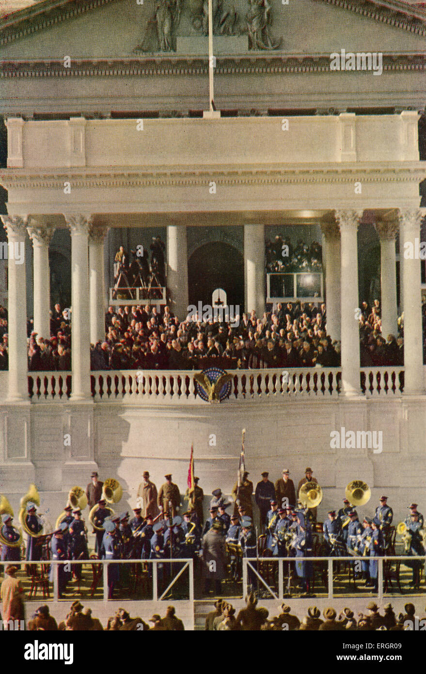 Dritte Einweihung des Franklin D. Roosevelt, United States Capitol, Washington, 20. Januar 1941. Die Einweihung markiert die Stockfoto