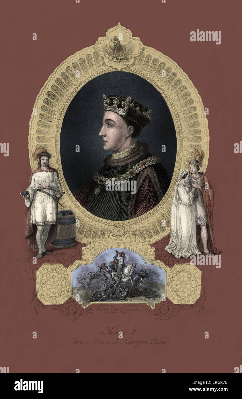 Henry V auch bekannt als der Star von England, Porträt. König von England von 1413 bis zu seinem Tod. 16 September 1386 – 31 August Stockfoto