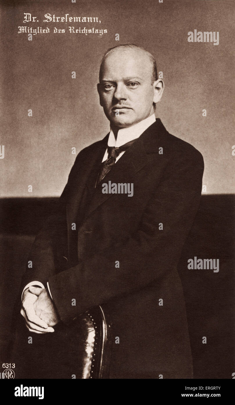 Portrait gustav stresemann Fotos und Bildmaterial in hoher Auflösung