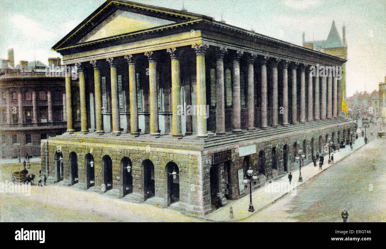 Birmingham Rathaus Römer Revival bürgerlichen Architektur. Postkarte Stockfoto