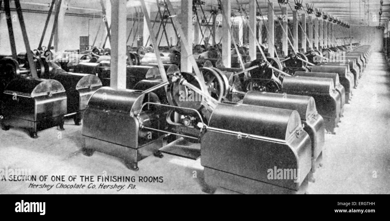 Hershey Chocolate Company - Hershey, Pennsylvania, Usa. Ein Abschnitt Der  Veredelung Zimmer. Amerikas Größte Schokoladen-Firma Stockfotografie - Alamy