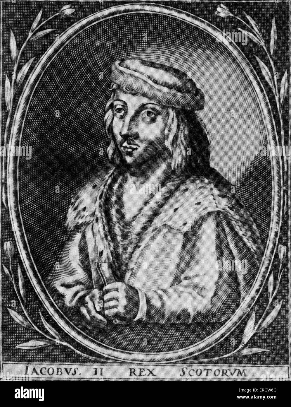 Jakob II. von Schottland 1602.  König der Schotten: 16 Oktober 1430-3 August 1460. Stockfoto