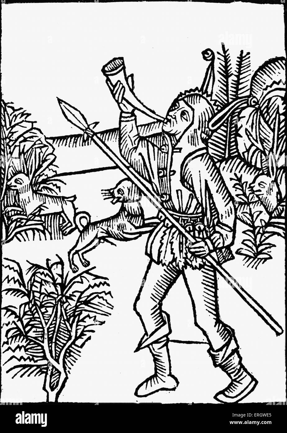"Ship of Fools". Satirische Gedicht 1509 von Alexander Barclay.  AB: Englisch / schottischen Dichter, C 1476 – 10. Juni 1552. Stockfoto