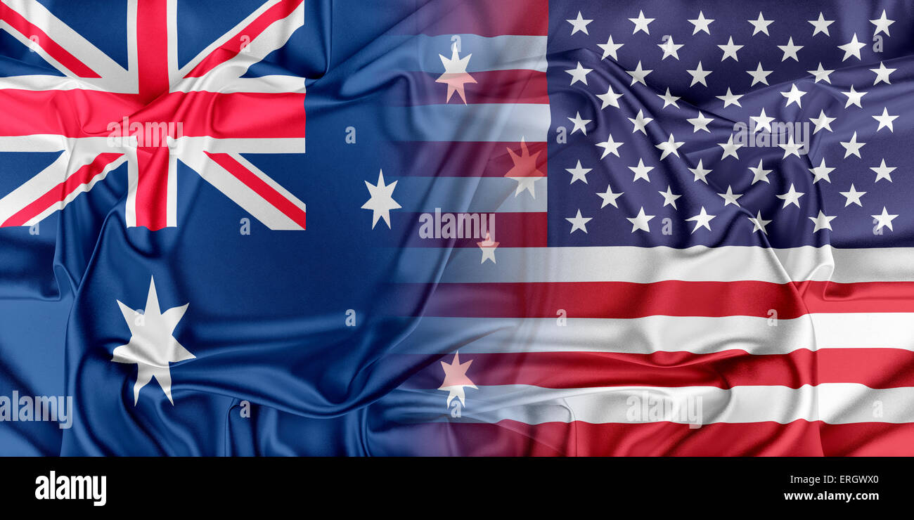 USA und Australien Stockfoto