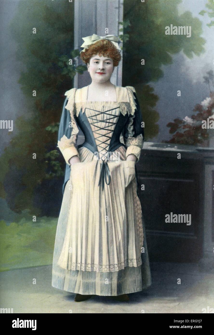 Lynnes als Dorine in "Tartuffe" eine Komödie von Molière in la Comedie Francaise, Juli 1905. Molière (Jean-Baptiste Poquelin): Stockfoto