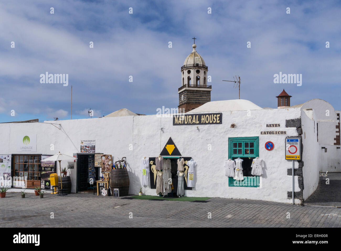 Modeboutique, Teguise, Lanzarote, Kanarische Inseln, Spanien Stockfoto
