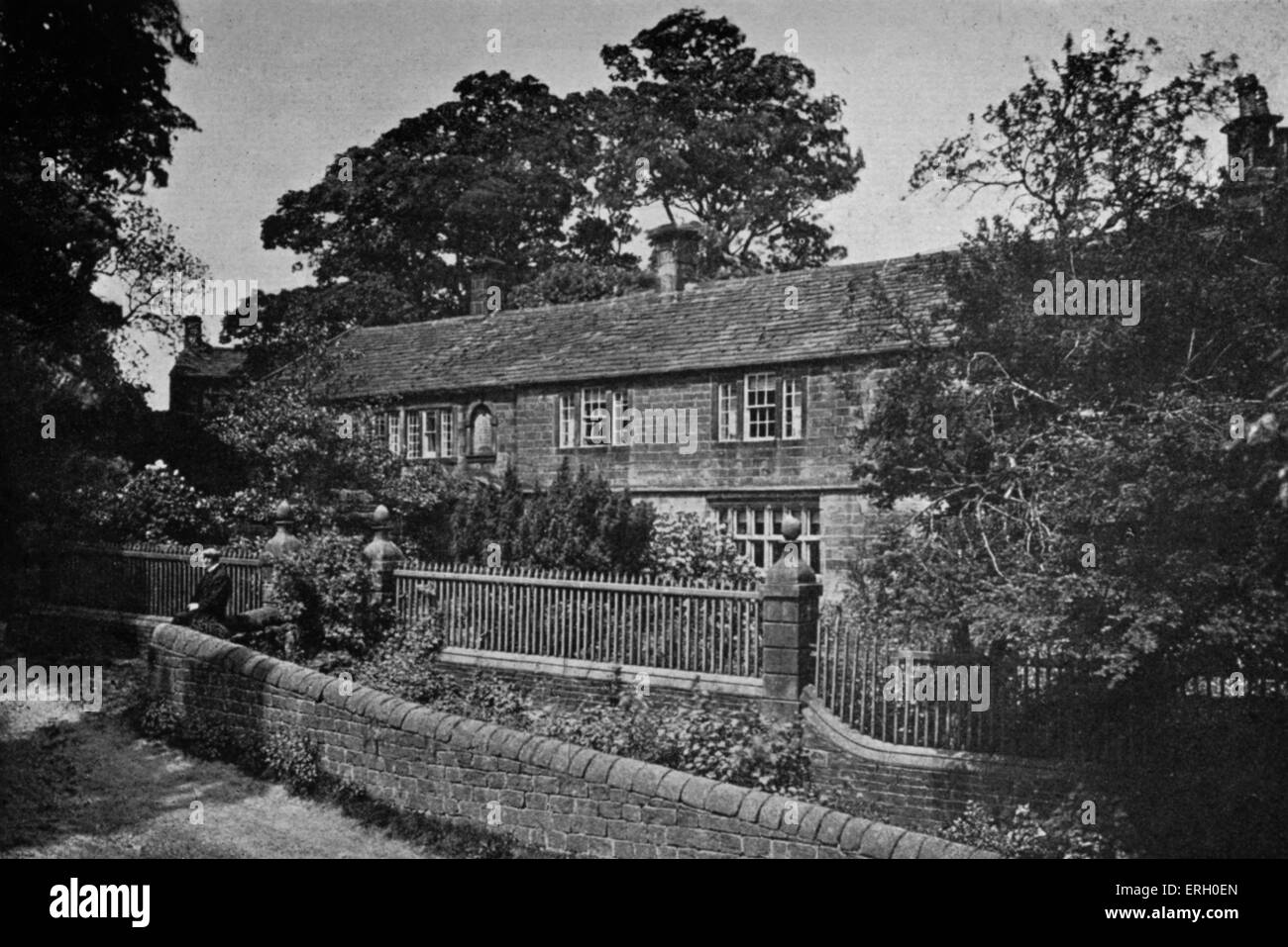 Ponden Hall. Thrushcross Grange von Wuthering Heights, Roman von Emily & Charlotte Brontë werden soll. Fotografie von Herrn w.r. Stockfoto