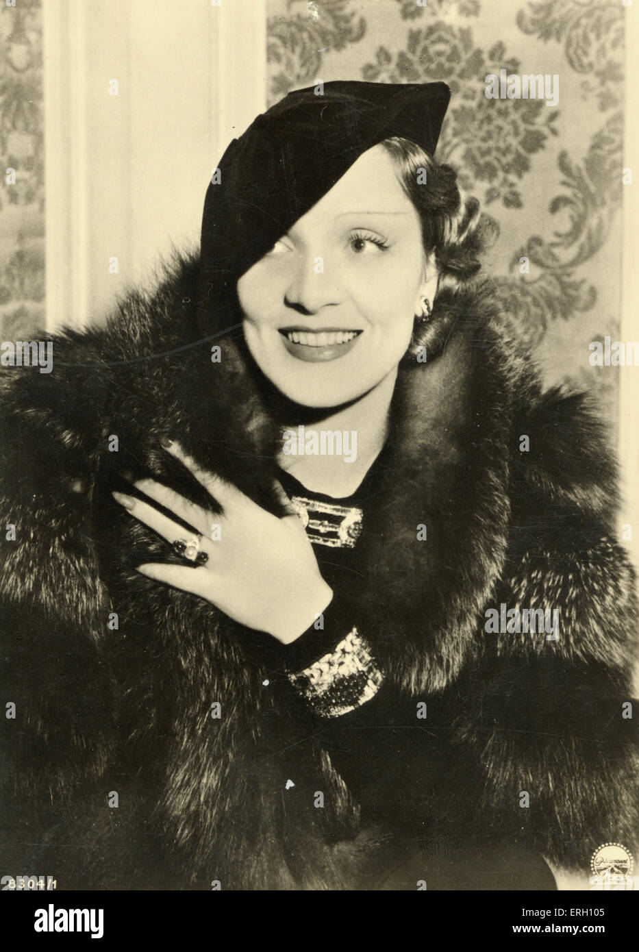 Filmstar Marlene Dietrich Stockfoto
