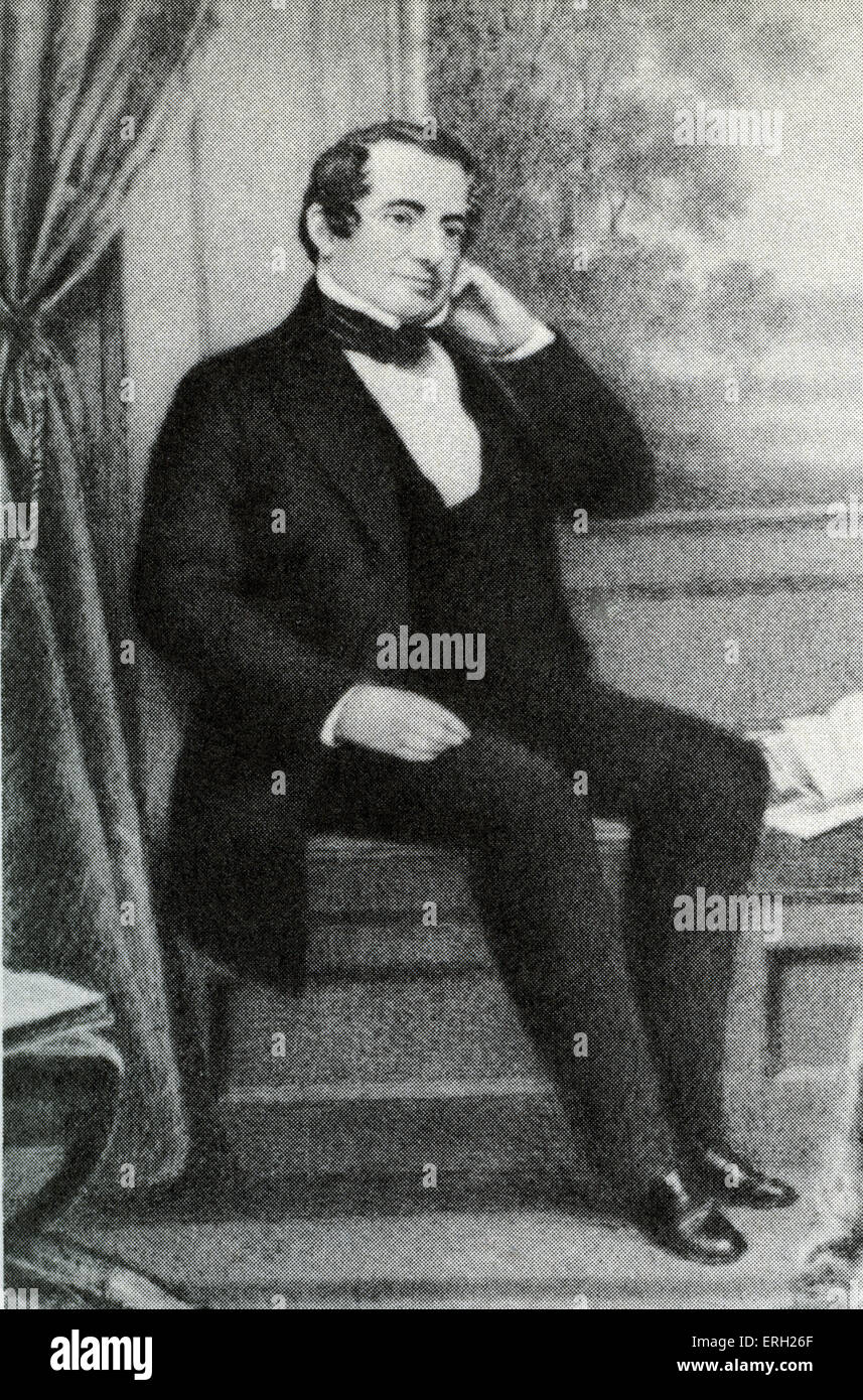 Washington Irving in Sunnyside. US-amerikanischer Autor und Historiker: 3. April 1783 – 28. November 1859 Stockfoto