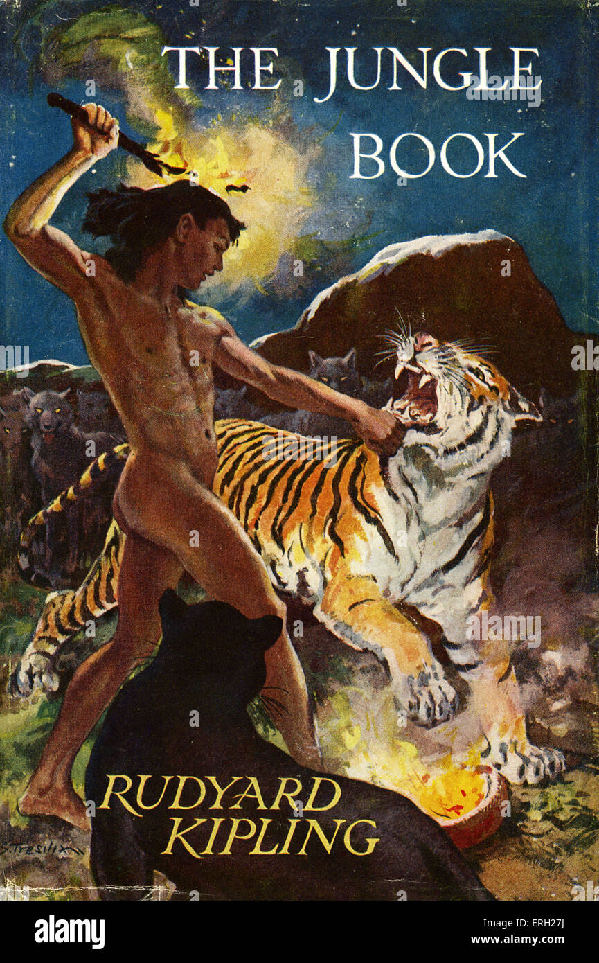 das dschungelbuch von rudyard kipling buchcover veroffentlichte 1959 macmillan london rk englischer autor und dichter 30 dezember stockfotografie alamy