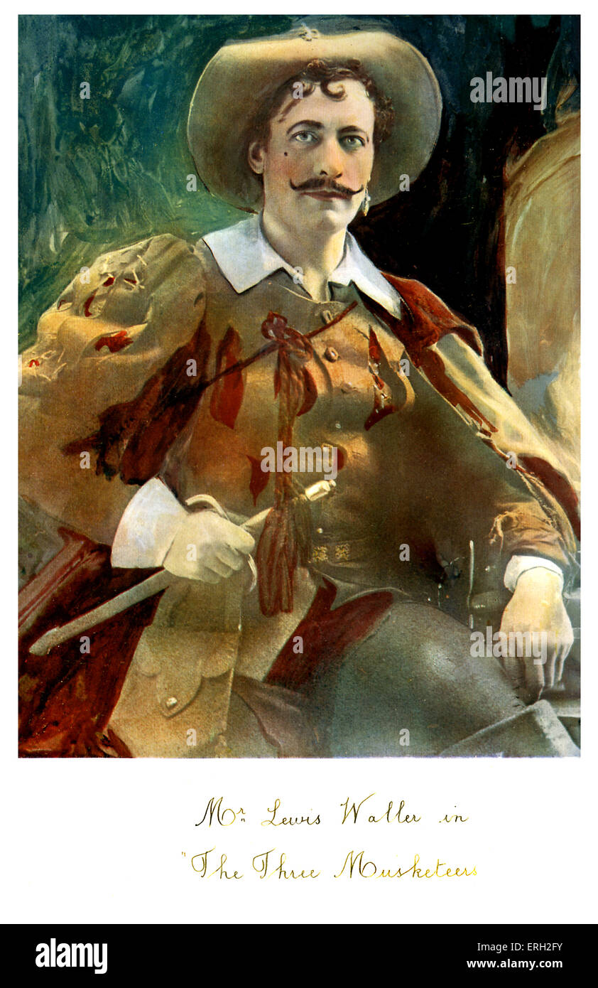 Lewis Waller als der Herzog von Buckingham in "Die drei Musketiere". Verwaltet von Herbert Beerbohm Tree am Theater seiner Majestät, Stockfoto