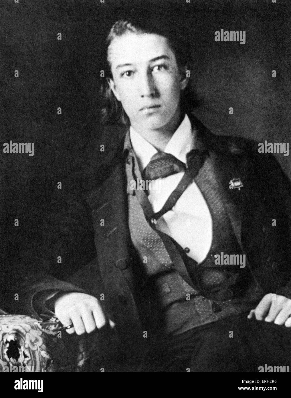 Sidney Lanier, US-amerikanischer Schriftsteller und Musiker. 3. Februar 1842 – 7 September 1881. Stockfoto