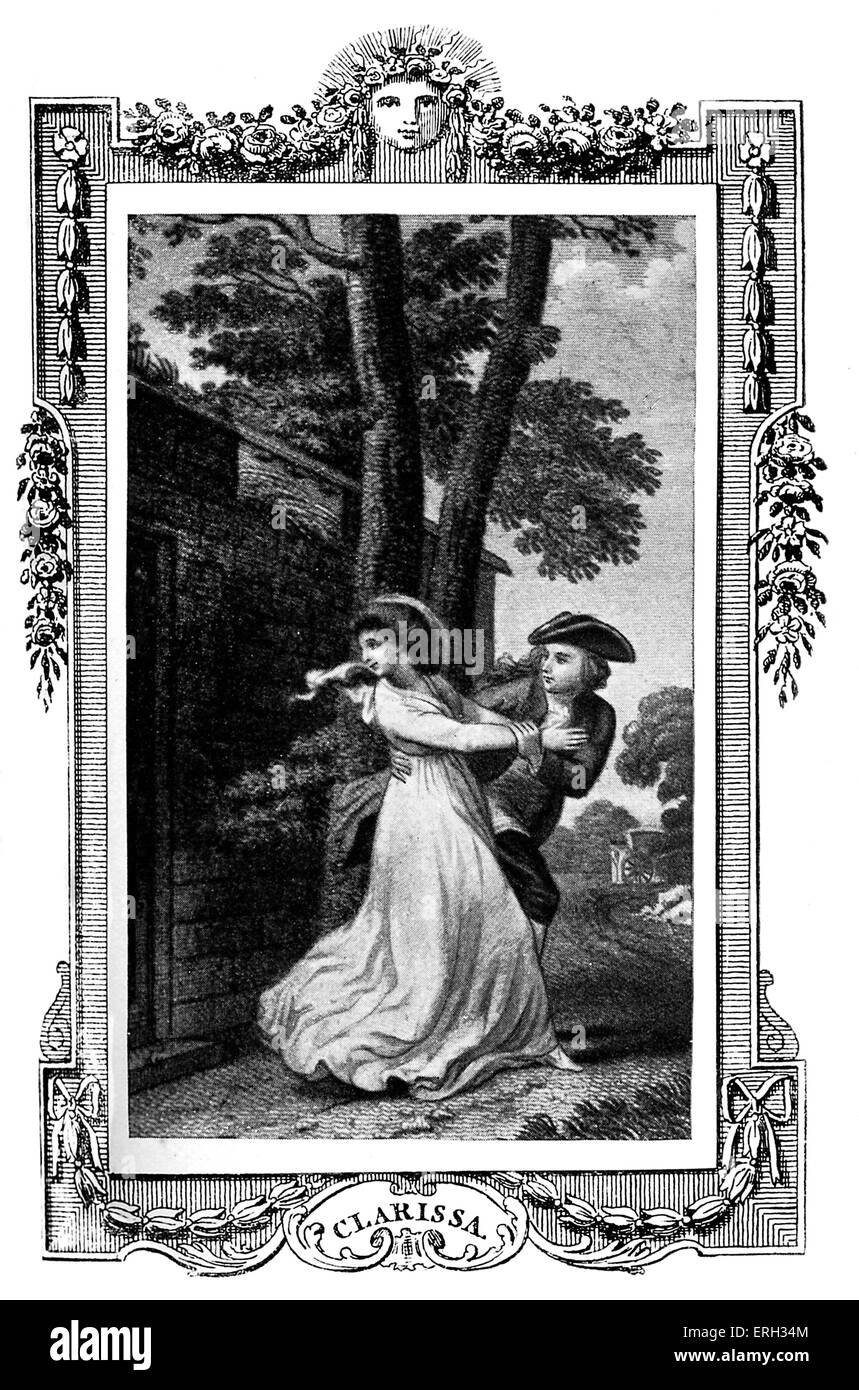 "Clarissa Harlowe; oder die Geschichte einer jungen Frau "von Samuel Richardson. Zuerst veröffentlicht in 1778. Illustration von Thomas Stockfoto