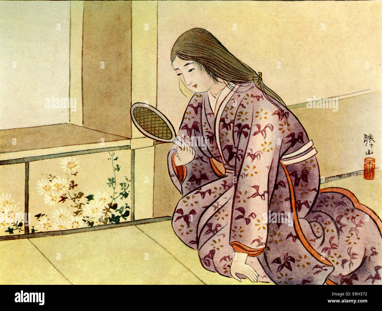 Der Spiegel Matsuyama, aus Wonder Geschichten des alten Japan von Alan Leslie Whitehorn, veröffentlicht 1911 (japanische Volkssage). . Stockfoto