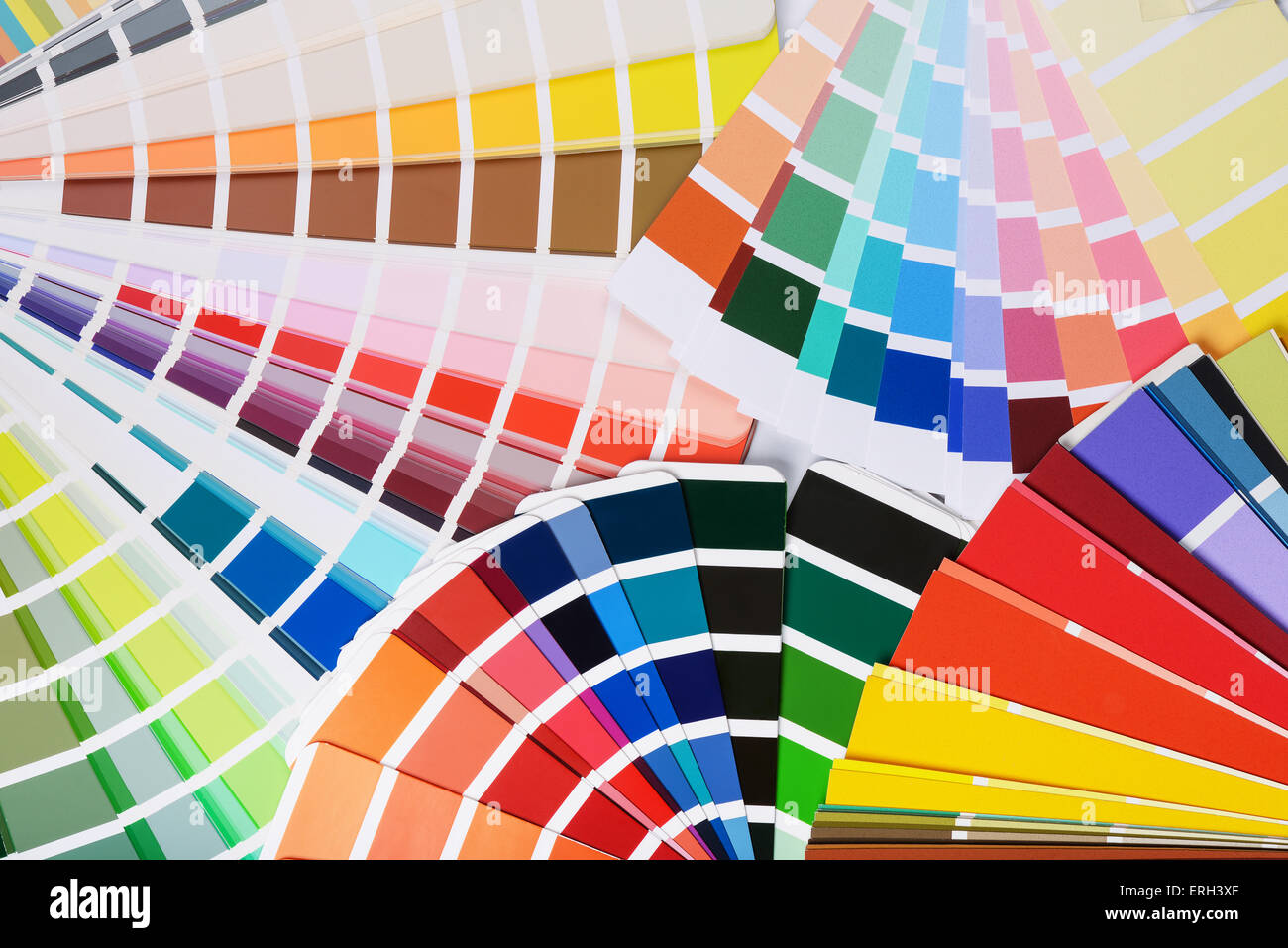 Viele offene Farbfelder-palette Stockfoto