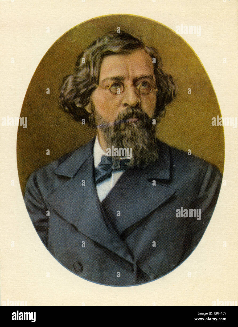 Nikolay Chernyshevsky, russischer Schriftsteller, ergibt und Sozialist, 12. Juli 1828 - 17. Oktober 1889. Stockfoto