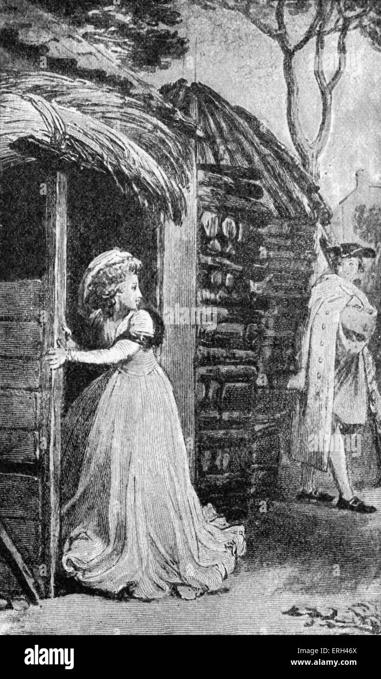 Samuel Richardsons "Clarissa Harlowe; oder die Geschichte einer jungen Dame ". Zuerst veröffentlicht in 1778.  Illustration von Thomas Stockfoto