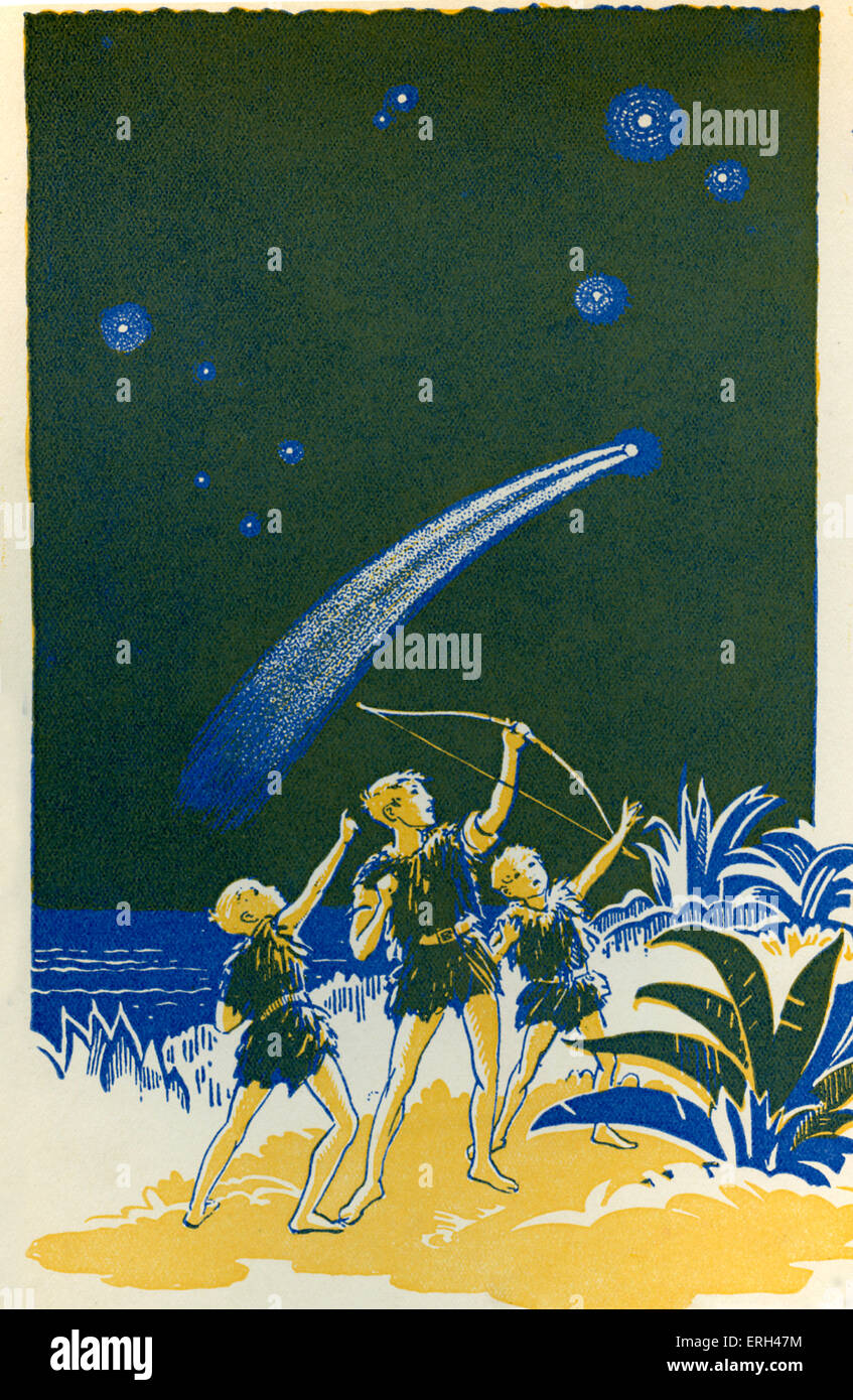 J. M. Barrie "Peter Pan". "Und dann er gefeuert". James Matthew Barrie, schottischer Schriftsteller und Dramatiker, 9. Mai 1860 – 19 Juni Stockfoto