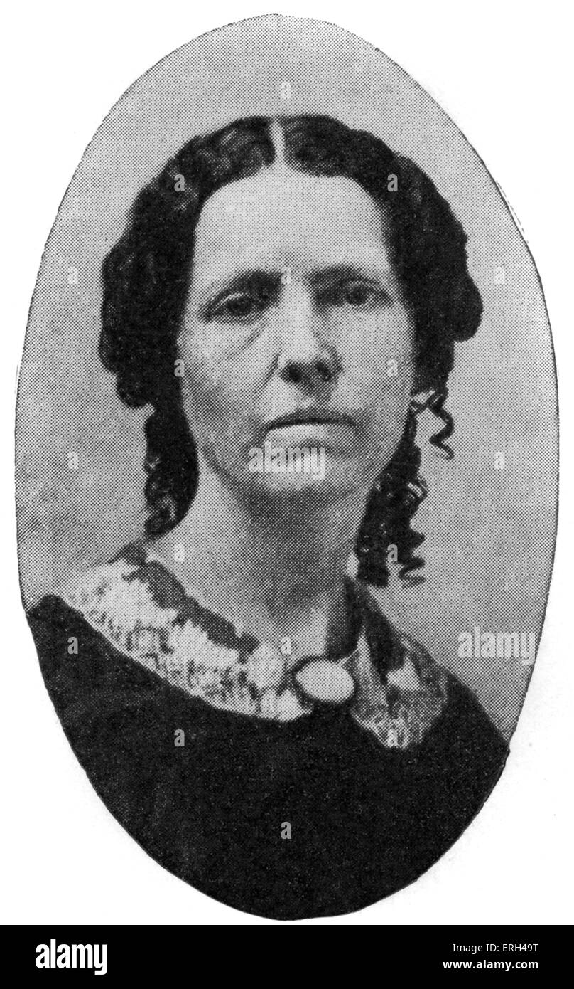 Pamela Clemens c.1850 Großmutter von Mark Twain (Pseudonym für Samuel Langhorne Clemens) - amerikanischer Schriftsteller, Satiriker, Stockfoto