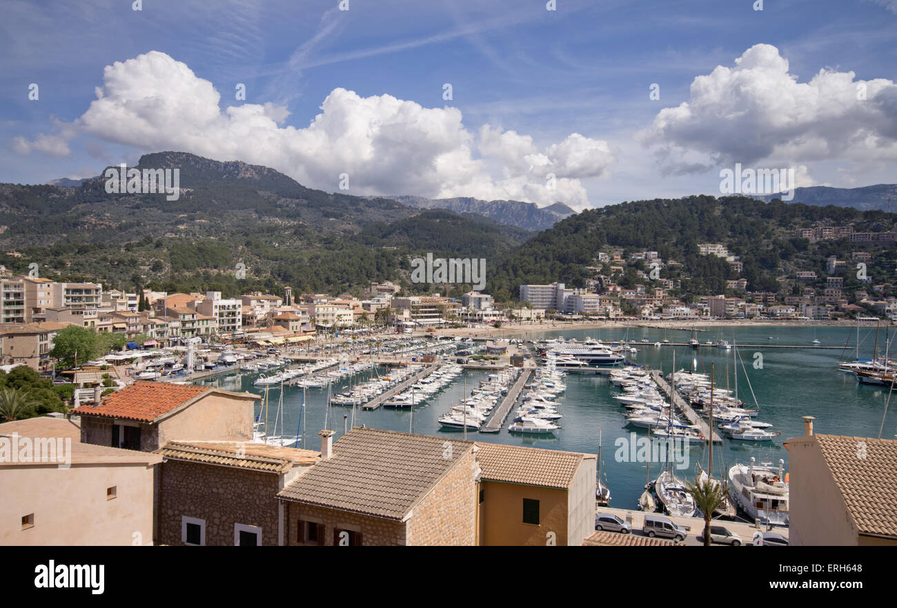 Port de Soller Mallorca Stockfoto