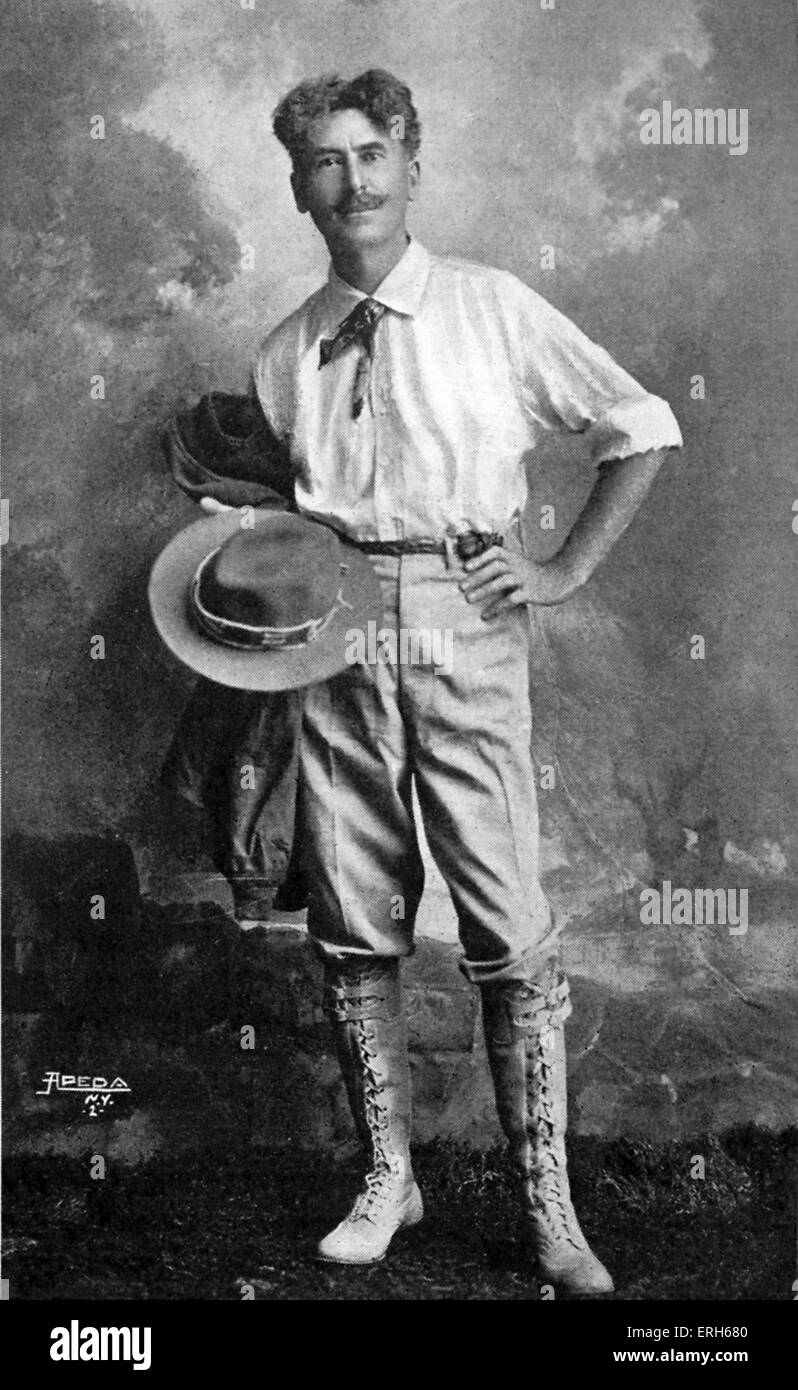 Ernest Thompson Seton - Porträt. Schotten - kanadisch - amerikanischer Autor, Tierwelt Künstlers, Gründer der Woodcraft-Indianer und einer der Gründungsmitglieder Pioniere der Boy Scouts of America, 14. August 1860 – 23. Oktober 1946 geboren. Stockfoto