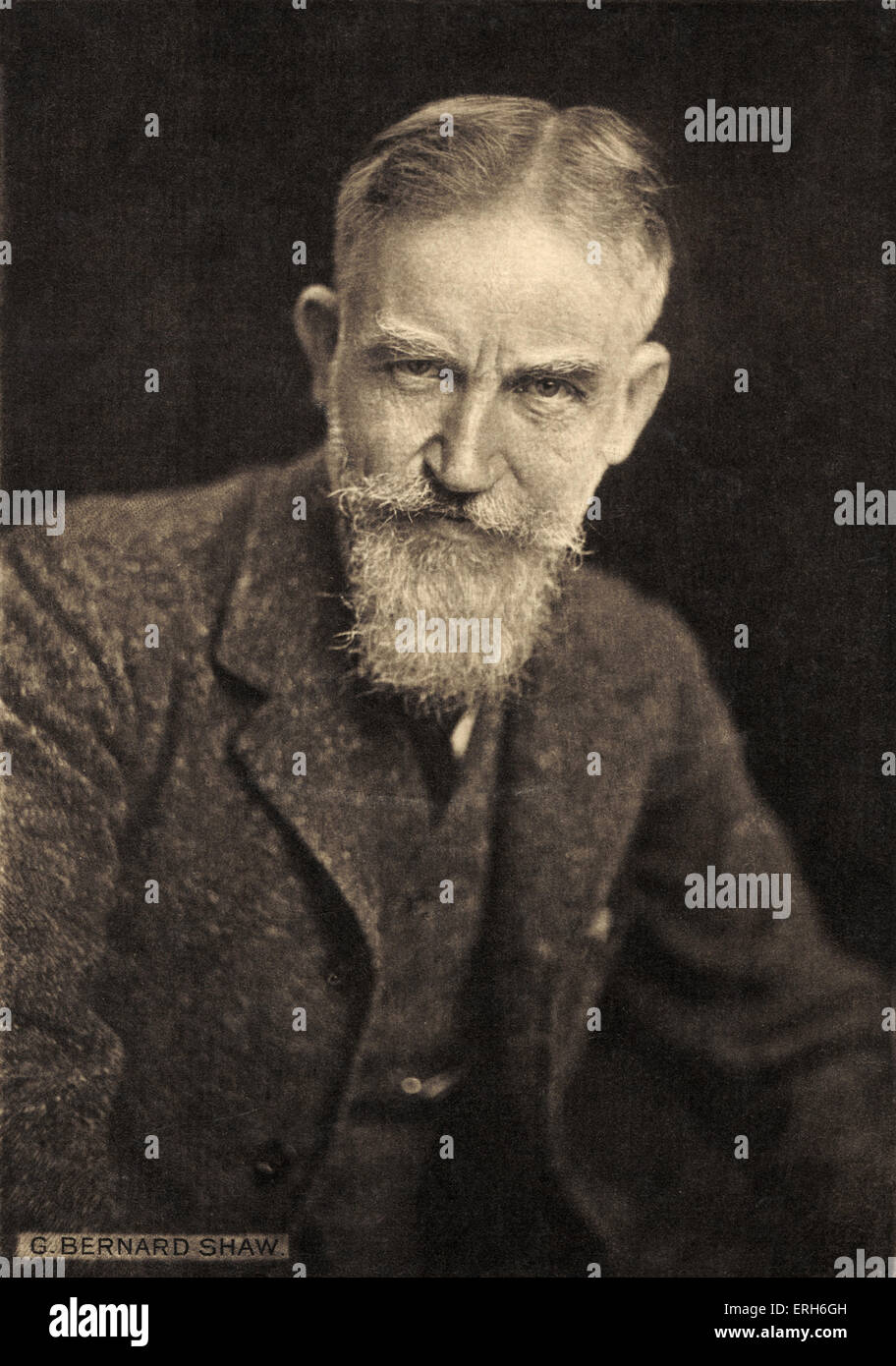 Shaw - Porträt. Englischer Schriftsteller (1856-1950) Stockfoto