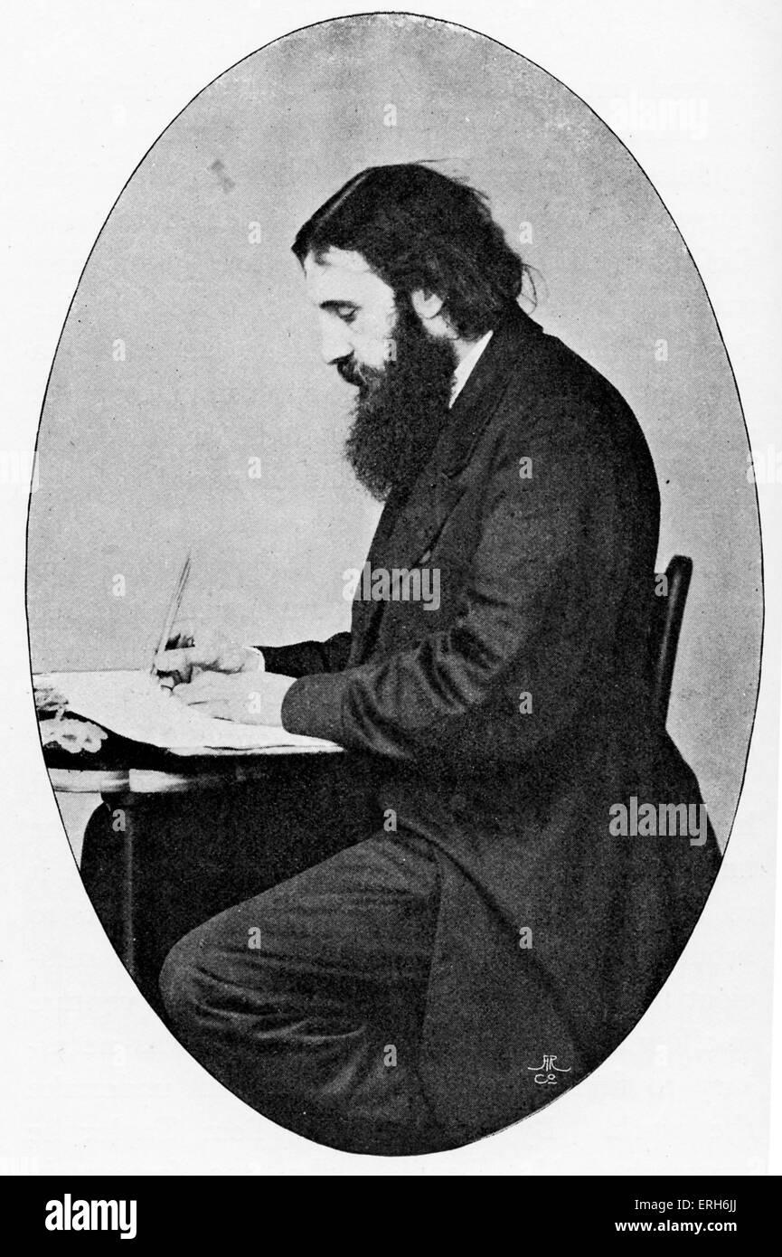 George Macdonald - nach Foto von Lewis Carroll. Freund der Familie.    GM: Schottischer Autor, Dichter und christlichen Geistlichen, Stockfoto