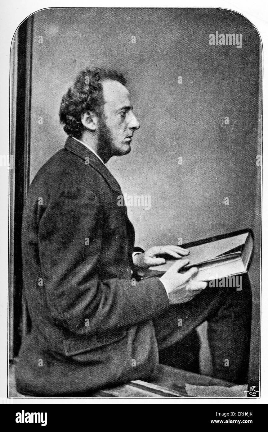 John Everett Millais-nach Foto von Lewis Carroll.  JEM: Britischer Maler und Illustrator, 8. Juni 1829 – 13 August Stockfoto