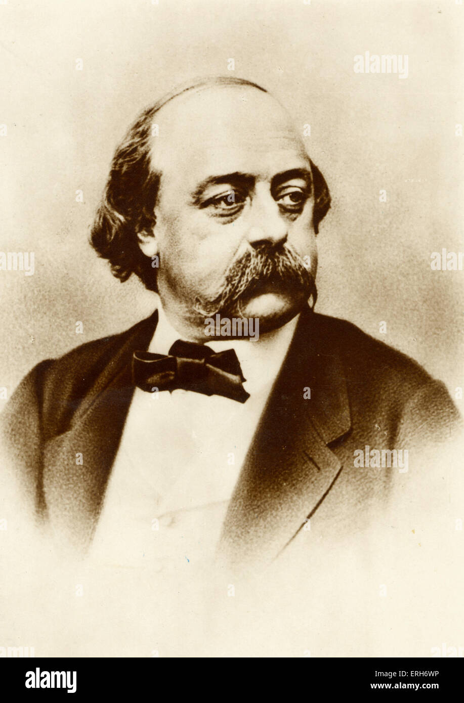 Gustave Flaubert - Porträt des französischen Schriftstellers, 12. Dezember 1821 8. Mai 1880. Stockfoto