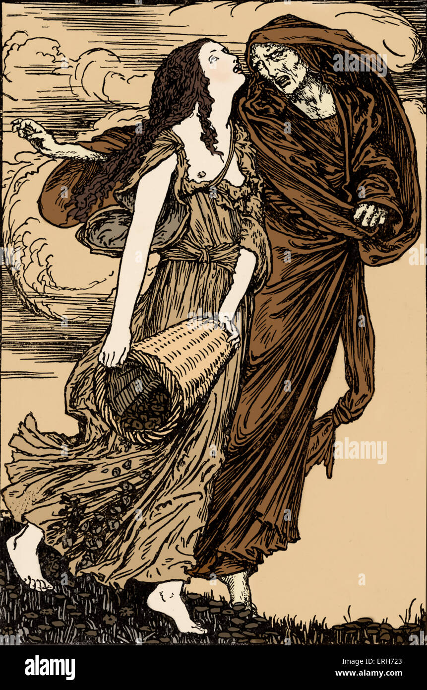 Adonaïs von Percy Bysshe Shelley - Abbildung (Linien: "Kummer machte der junge Frühling wild, und sie warf / ihr anzünden Stockfoto