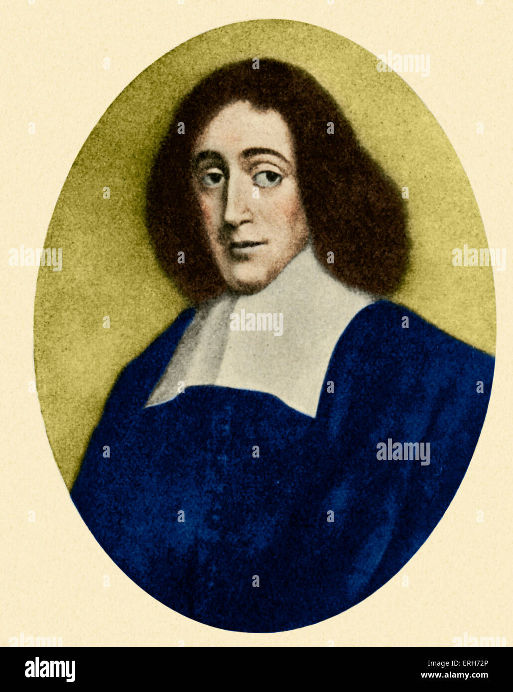 Benedikt (Baruch) Spinoza, Portrait. Niederländische Philosoph, 1632-1677 Stockfoto