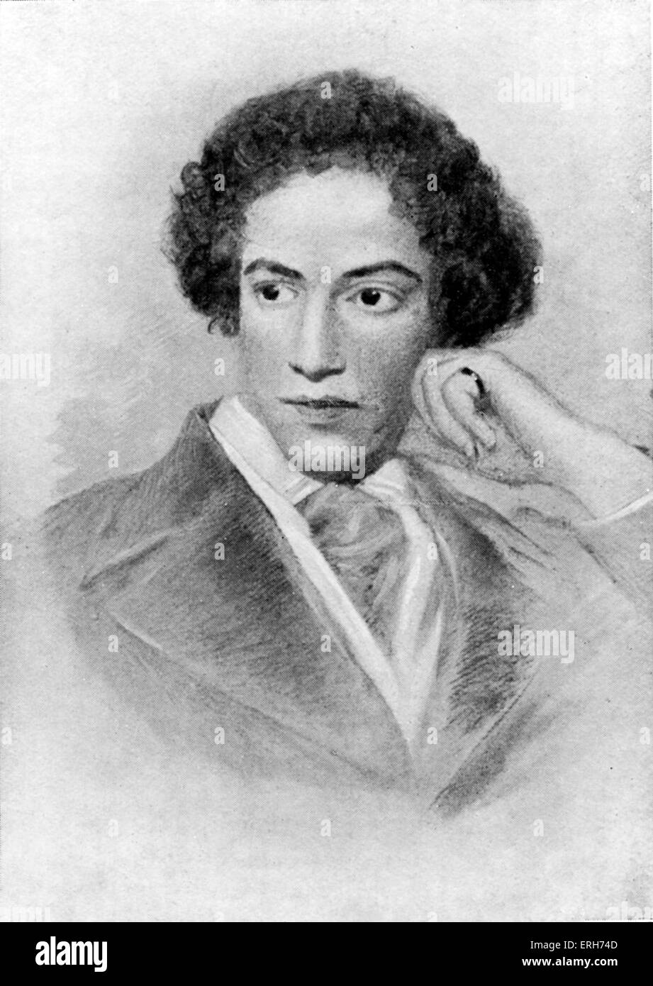Roden Noel - nach dem Porträt von G. Richmond. Englischer Dichter, 27. August 1834 - 26. Mai 1894. Stockfoto
