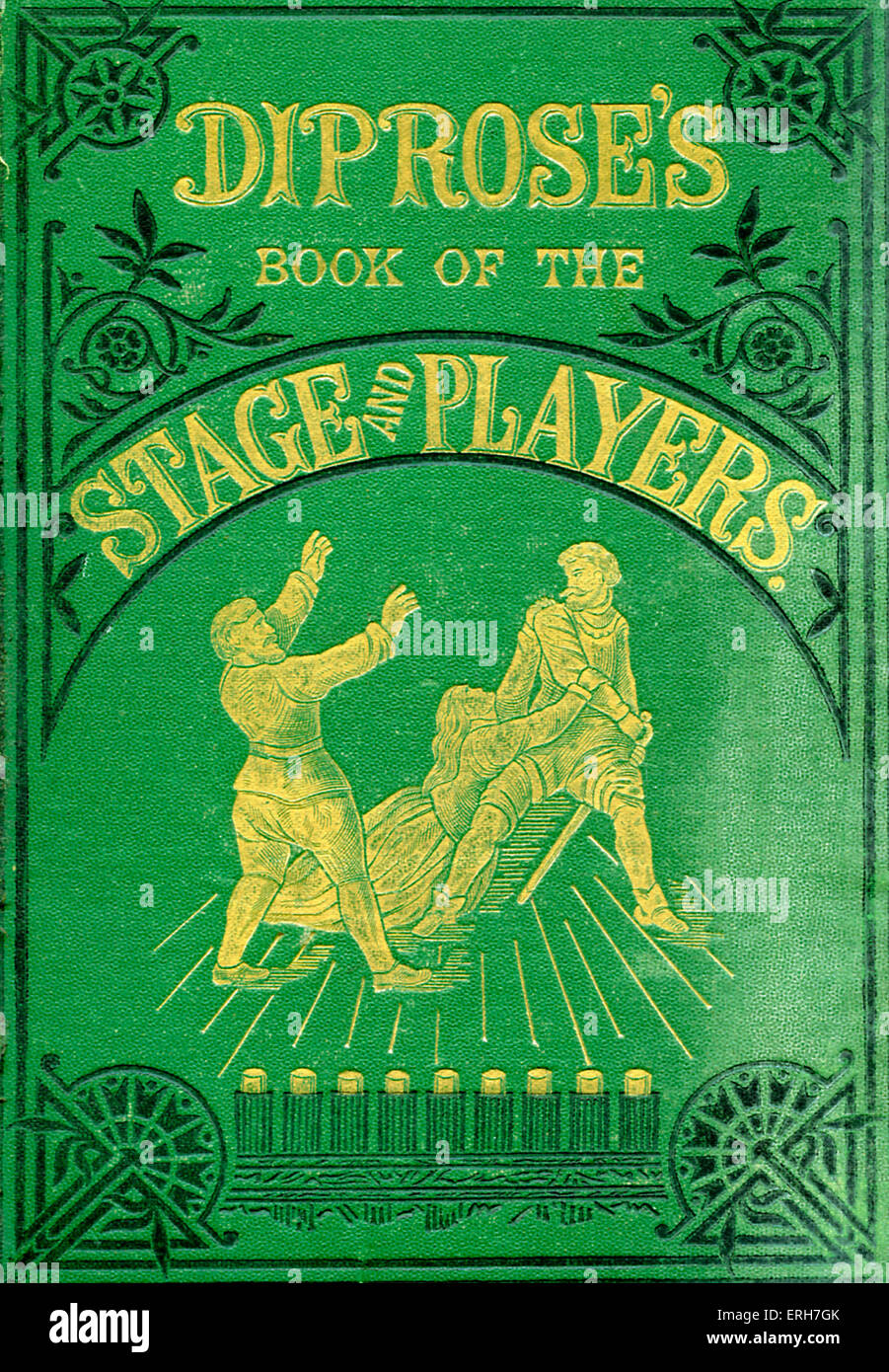 Diprose das Buch von der Bühne und Spieler c.1876.   Dramatische Shakespeare-Szene auf cover Stockfoto