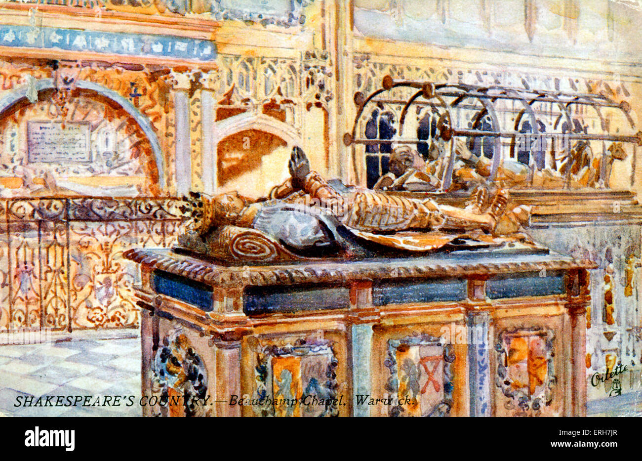 William Shakespeare (deutsche Illustration von unbekannten Künstlers).  Englische elisabethanischen Dramatiker und Dichter 26. April 1564-23 April Stockfoto