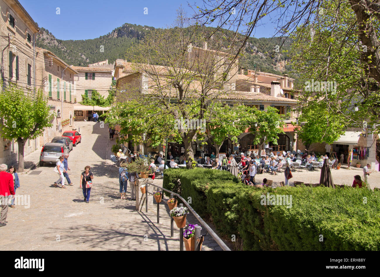 Valldemossa-Altstadt Stockfoto