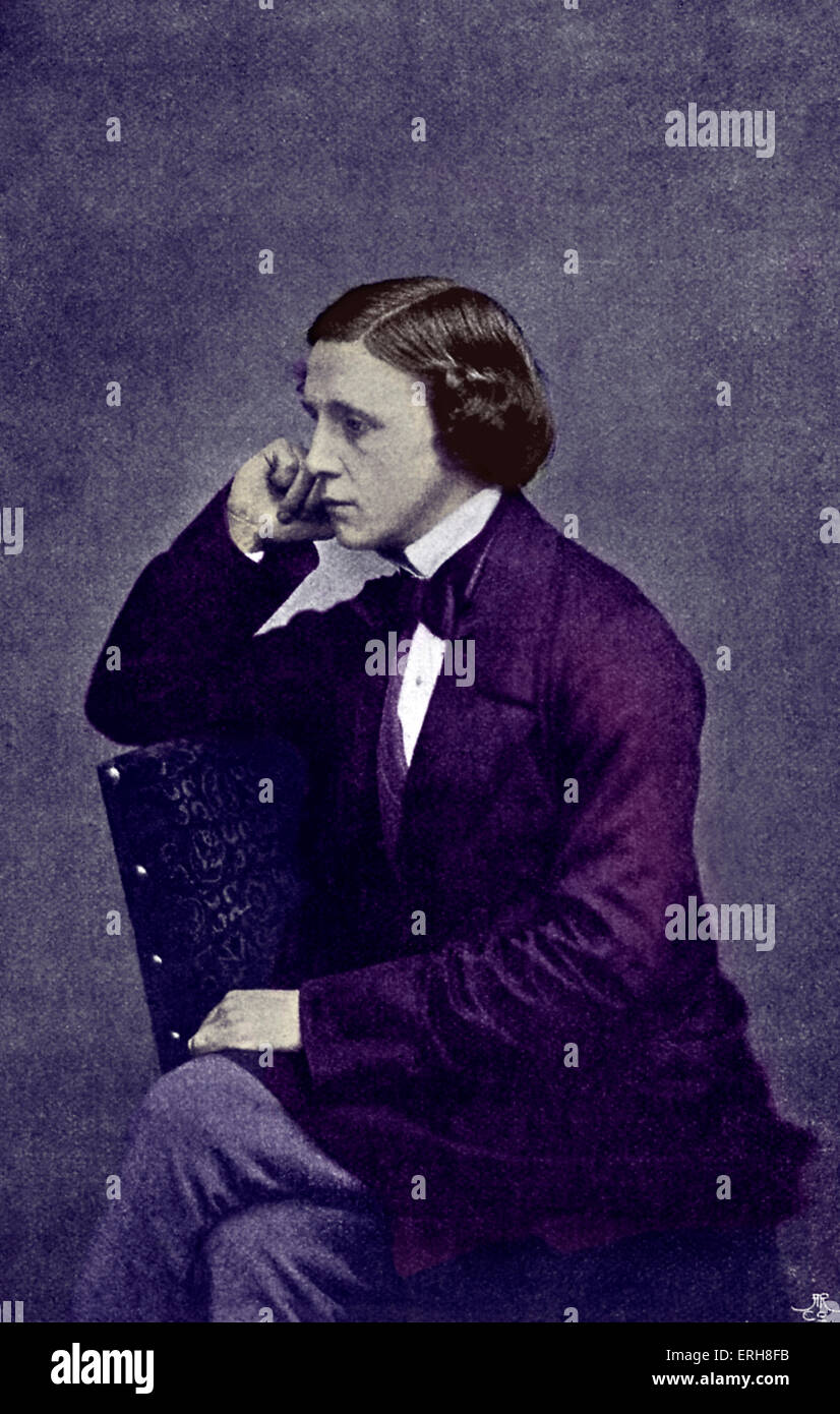 Lewis Carroll - Porträt von 23 Jahren. C. 1855.  (Richtiger Name Reverend Charles Lutwidge Dodgson) Spielidee: 27. Januar 1832 - 14 Stockfoto