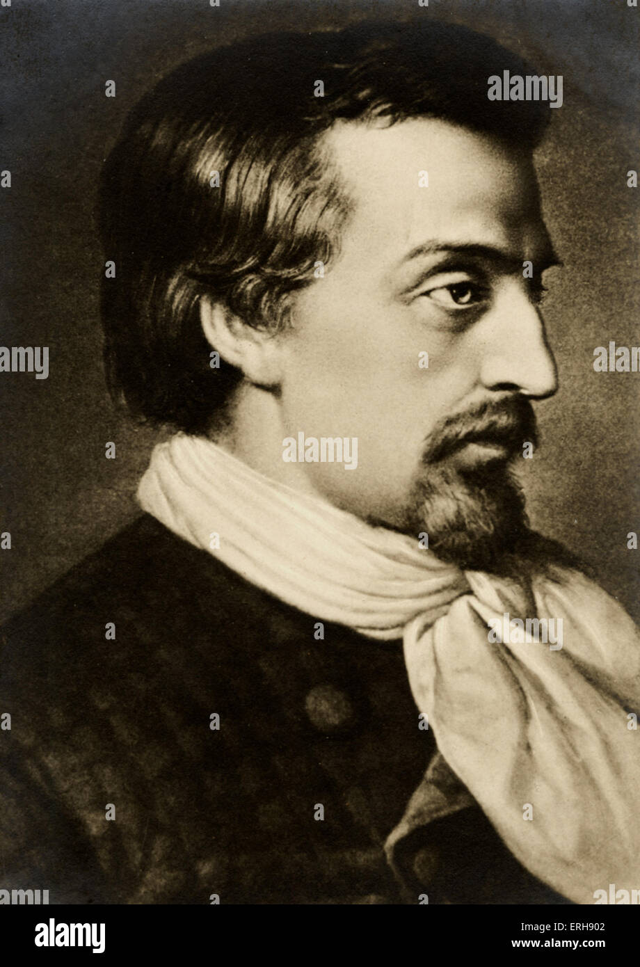 HEINE, Heinrich-deutscher Dichter, 1797-1856. Stockfoto