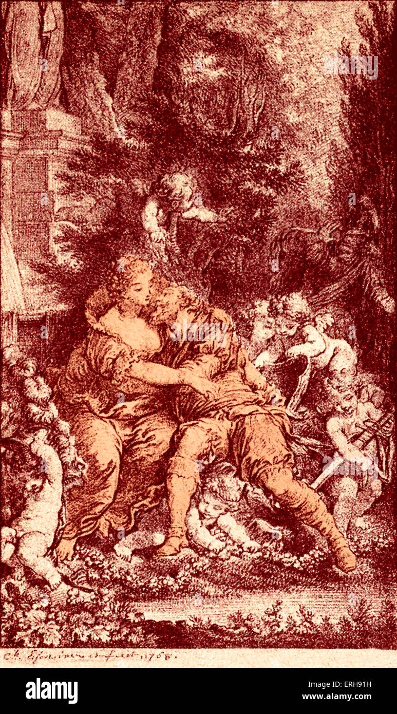 Montesquieu, Charles-Louis de Secondat, Baron De La Brède et de - Portrait des französischen Philosophen und Juristen 1689-1755 Stockfoto