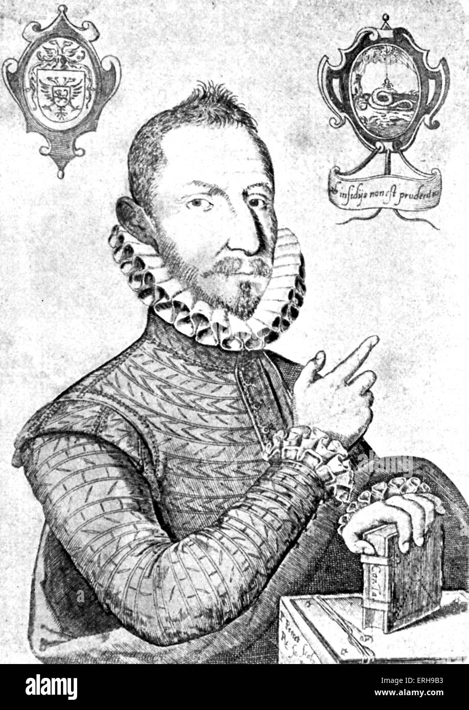Mateo Alemán y de Enero - aus Gravur des Zeitraums von einem unbekannten Meister. Spanische Schriftstellerin und Autorin, 1547 – 1615?. Stockfoto